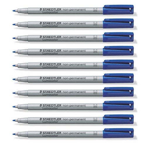 스테들러 315 다용도 펜 수성 1.0mm, 블루, 10개입
