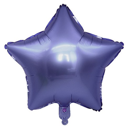 와우파티코리아 별 은박풍선 46 x 46 cm, 새틴럭스 아주르, 5개입