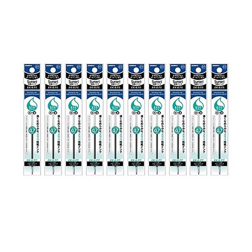 제브라 유성펜 리필심 프레필 EK 스라리 0.7mm, 블루블랙, 10개