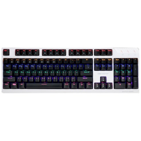 엔투스 OGN 기계식 게이밍 키보드 클릭 광축, OGN-K400G BATTLE, 화이트