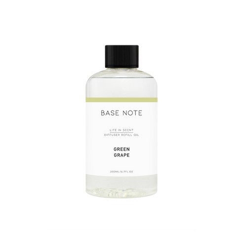 더허브샵 베이스노트 디퓨저 리필오일, 청포도, 200ml