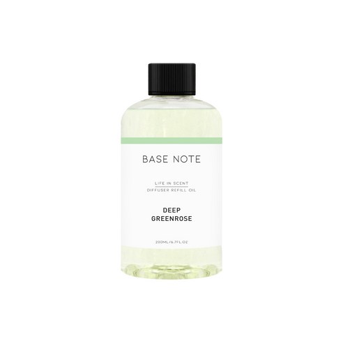 더허브샵 베이스노트 리필오일, 딥그린로즈, 200ml