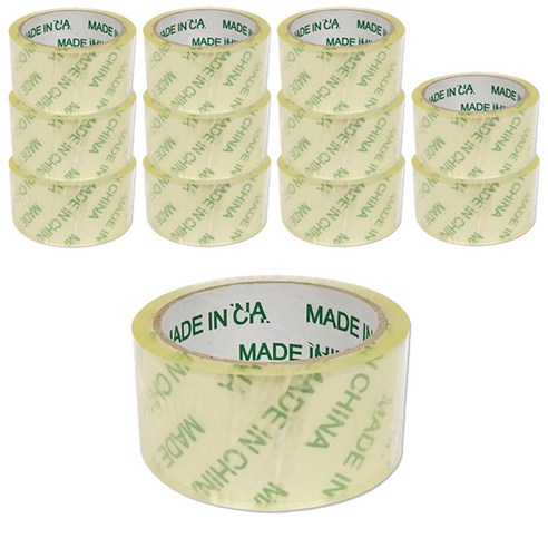 블루마토 박스테이프 48mm x 50m PTP001, 투명, 12개입