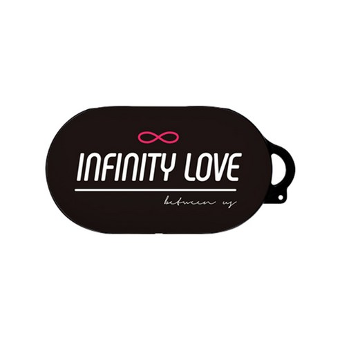 바니몽 인피니티러브 디자인 갤럭시 버즈 케이스, 단일 상품, 비트윈블랙