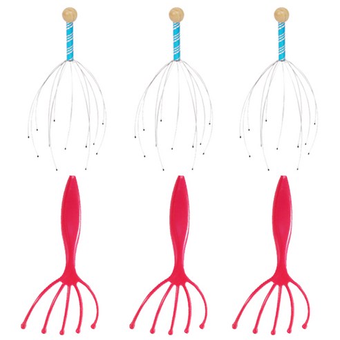 다이소마사지기 ABM 핸디 두피 마사지기 3p + 두피마사지기 3p, 1세트, 랜덤 발송 Best Top5