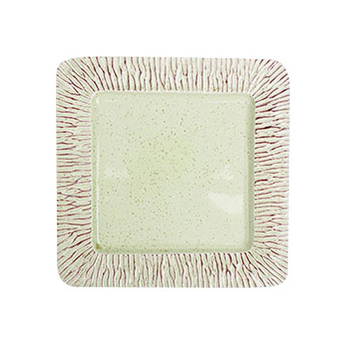 마조그레이스 이태리 정사각 파스타 부페 접시 L 28cm, 그린, 1개