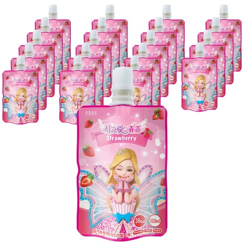 시크릿쥬쥬 파우치 음료 100ml, 20개