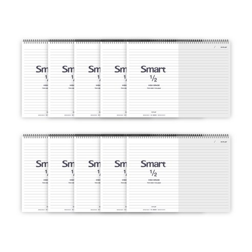 더오픈하우스 2분의 1 7mm line 가로노트, 그레이, 10개입