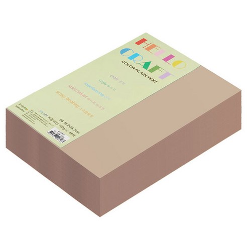 종이문화 양면색상지 뉴씨플레인 B5 No.55 밍크색, 320매