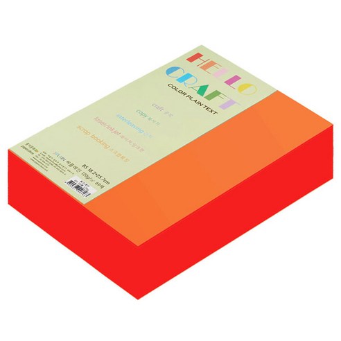 종이문화 양면색상지 뉴씨플레인 B5 No.30 연주홍색, 320매