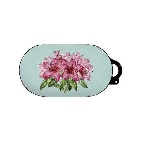 바니몽 꽃 디자인 갤럭시 버즈 케이스, 단일 상품, 진달래