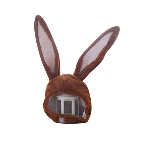 파티팡 큐티 후드모자 섹시 토끼, 브라운, 1개