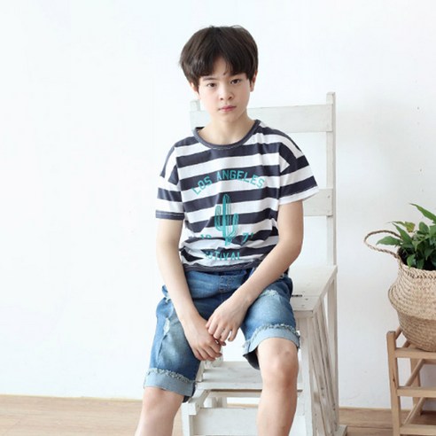 또래친구 남아용 선인장 단가라 티셔츠