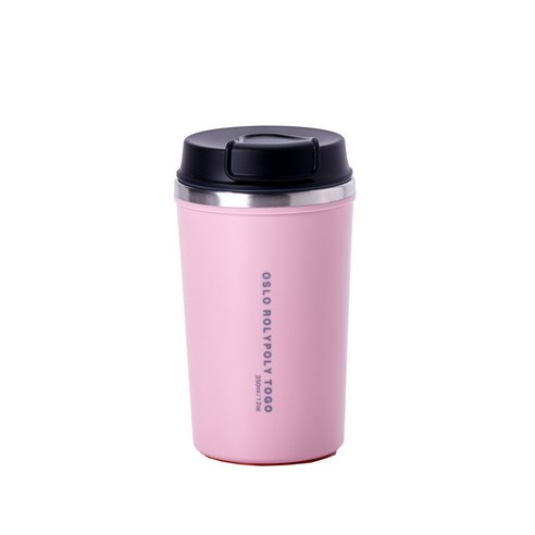 오슬로 롤리폴리 투고 텀블러, 핑크, 350ml