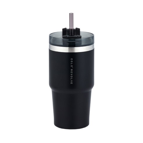 오슬로 리볼브 텀블러, 블랙, 600ml