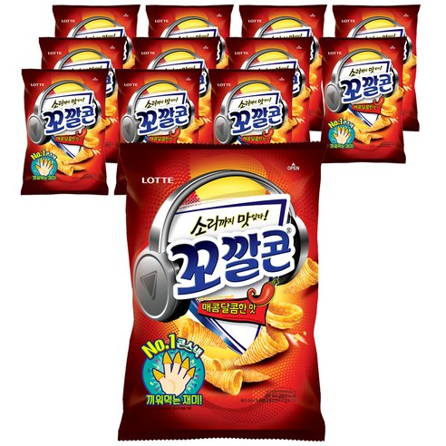 꼬깔콘 매콤달콤한맛 옥수수스낵, 144g, 12개