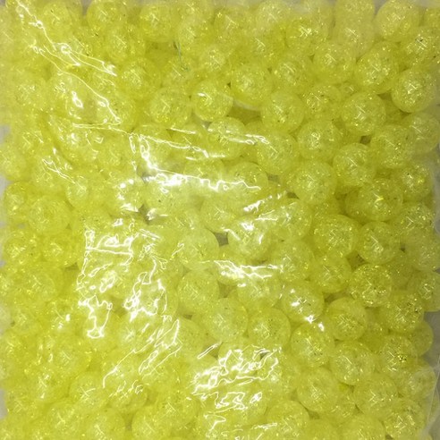 가드 구슬A01 DIY 비즈 재료 12mm 500g, 옐로, 1개