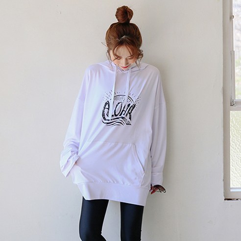 벤디스 몰디브 오버핏 후드 래쉬가드 상의 C274