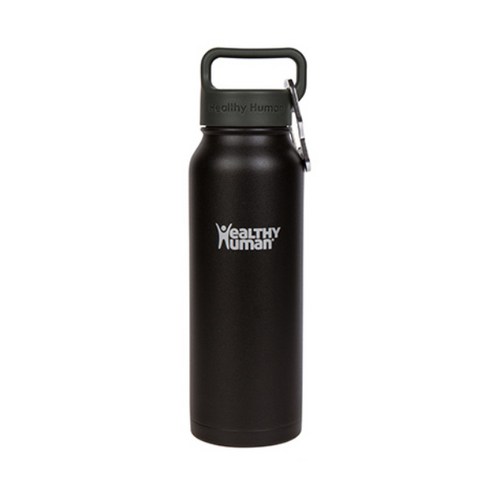 헬시휴먼 휴대용물통, Pure Black, 621ml