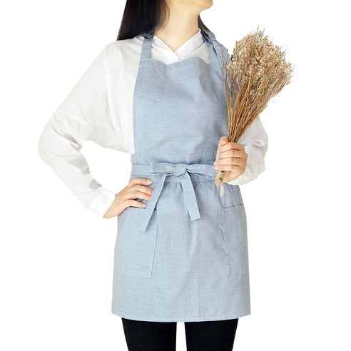 까사베르데 리지 앞치마, 베이비 블루, 1개