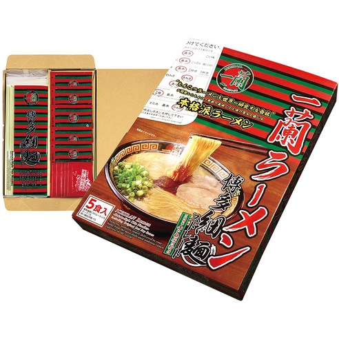 이치란 라멘 하카타스타일 세면 5식, 645g, 1개