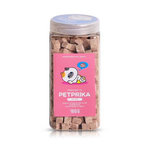 브랜드없음 펫프리카 반려동물 동결건조간식, 오리트릿, 160g, 1개