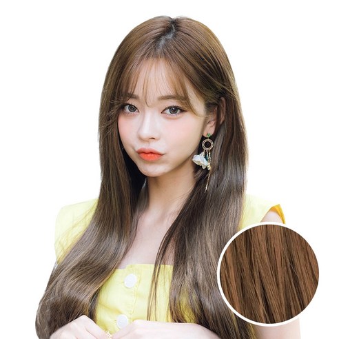 가발매니아 붙임머리 제디 5피스 헤어피스 롱스트레이트, 코랄베이지, 1개