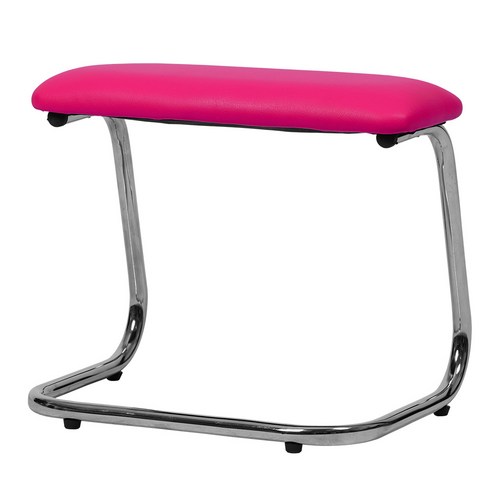 체어클럽 체어풋GOLD메쉬원단 다용도 발받침의자, 핑크