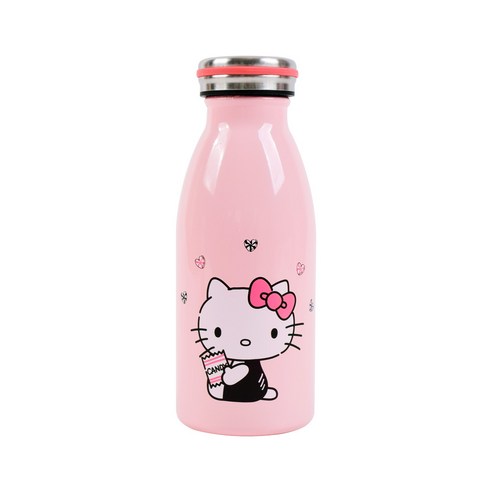 릴팡 헬로키티 밀키스텐보틀, 핑크, 350ml