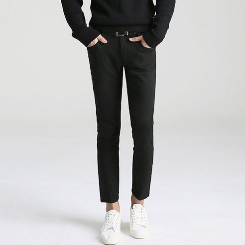 업클라스 남성용 4cm 짧은 9.5부 맨즈 스판 면바지 a062