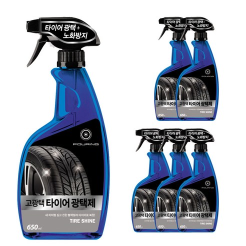 훠링 레드왁스 타이어 광택제, 650ml, 6개