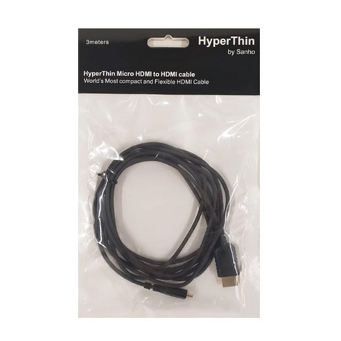 하이퍼 Micro HDMI to HDMI 케이블 HTU30, 1개, 3m