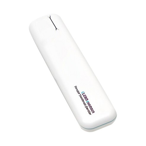 크린챔버 휴대용 칫솔살균기 DK-800, 화이트 + 블루