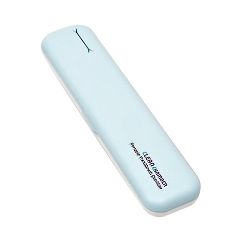크린챔버 휴대용 칫솔살균기 DK-800, 블루 + 화이트