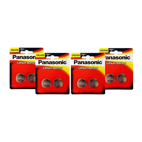 파나소닉 CR2450 코인형 리튬 건전지 세트, 2입 x 4개