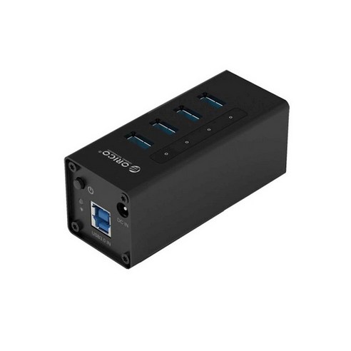 오리코 4포트 USB3.0허브 A3H4, 블랙
