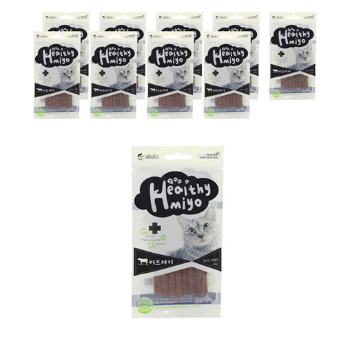 아스쿠 헬시묘 져키 20g, 소고기, 10개