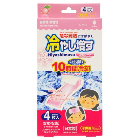 코쿠보 열냉각시트 복숭아향 50 x 120 mm, 4개입, 1개