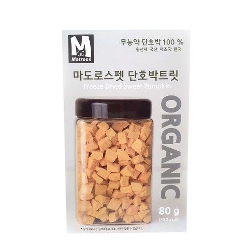 마도로스펫 반려동물 간식 80g, 단호박트릿, 1개