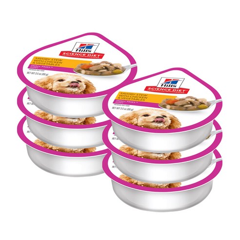힐스 퍼피 스몰포 스튜 강아지사료, 99g, 6개, 닭
