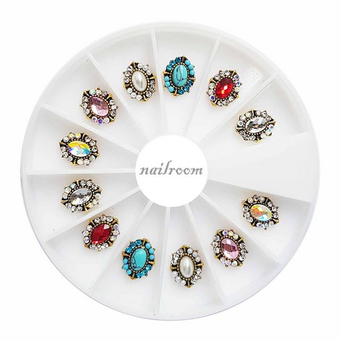 네일룸 스톤 컬러 파츠세트, N120, 1세트