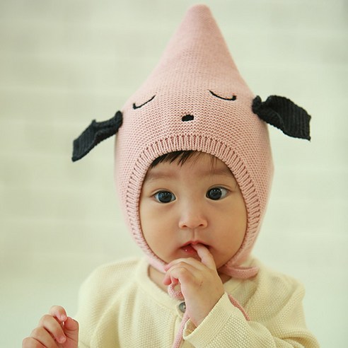 무슈 유아용 슬리핑 요정 파일럿모자