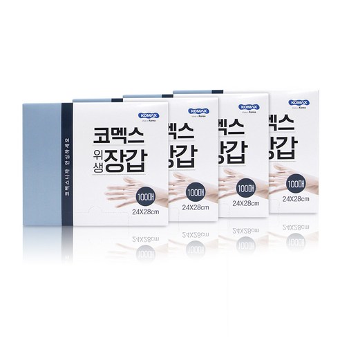 코멕스 위생장갑 100매, 4개