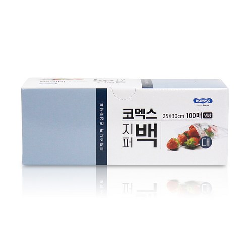 코멕스 위생지퍼백 냉동용 대, 1개