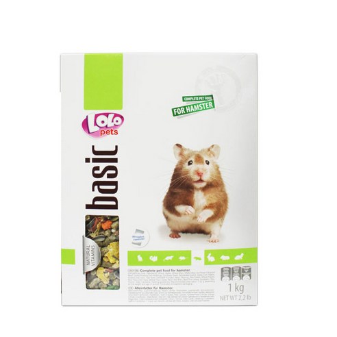 로로펫 베이직 햄스터 사료, 1kg, 1개