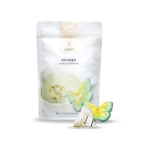 꽃을담다 나비티백 아카시아꽃차, 0.5g, 10개