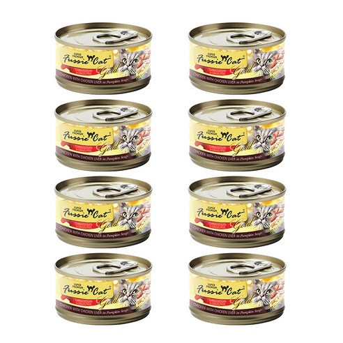 퍼시캣 전연령용 캣 슈퍼 프리미엄 주식캔, 80g, 닭+닭간, 8개