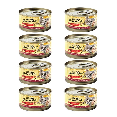 퍼시캣 전연령용 캣 슈퍼 프리미엄 주식캔, 80g, 닭+소, 8개