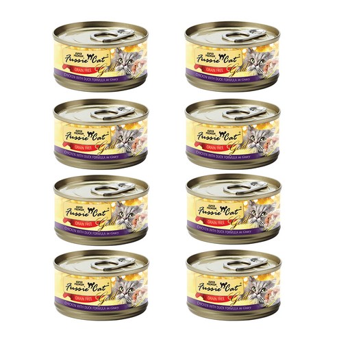 퍼시캣 전연령용 캣 슈퍼 프리미엄 주식캔, 80g, 닭+오리, 8개