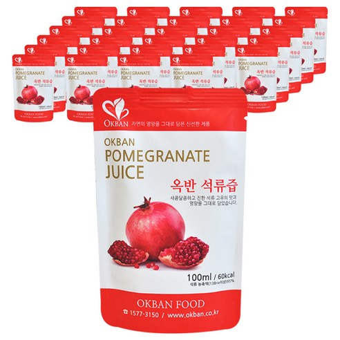 옥반 석류즙, 30개, 100ml